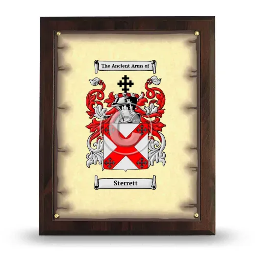 Sterrett Coat of Arms Plaque