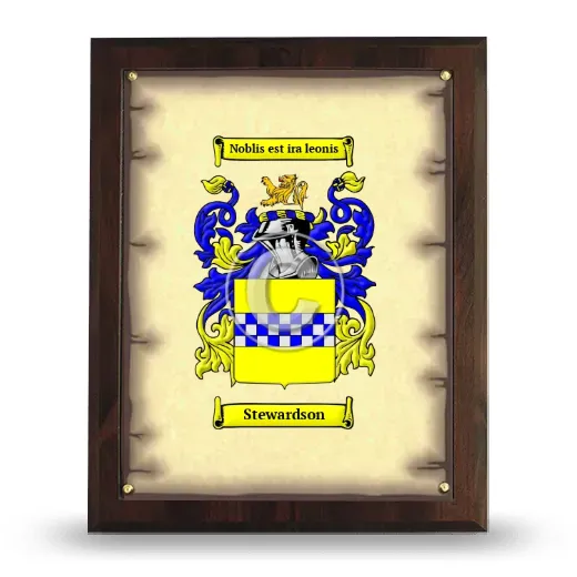 Stewardson Coat of Arms Plaque