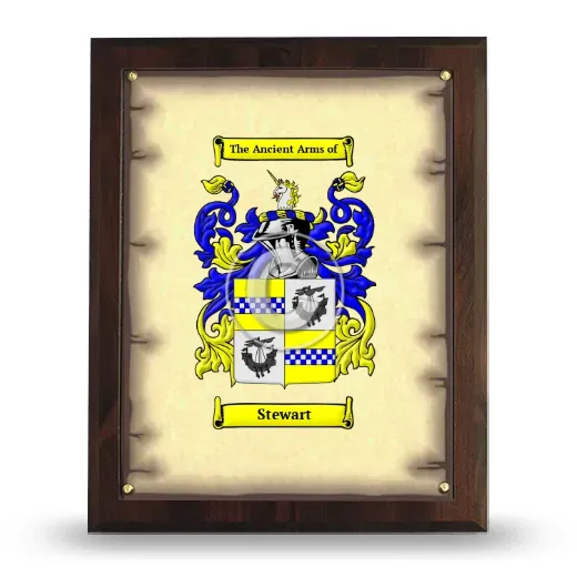 Stewart Coat of Arms Plaque