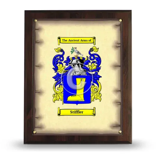Stiffler Coat of Arms Plaque