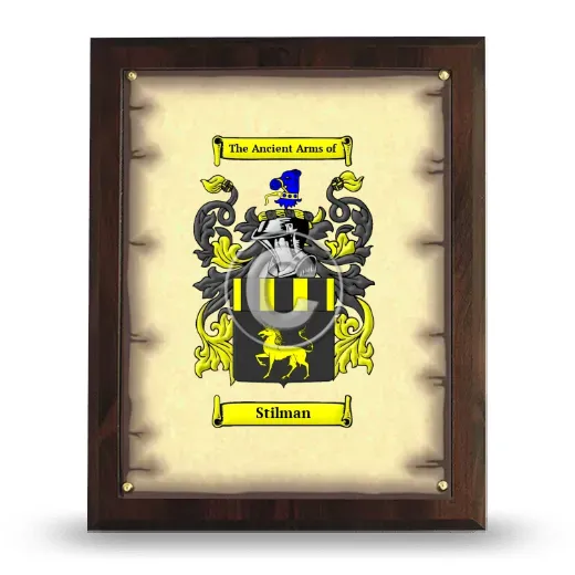 Stilman Coat of Arms Plaque