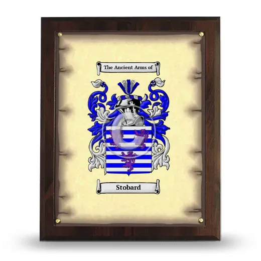 Stobard Coat of Arms Plaque