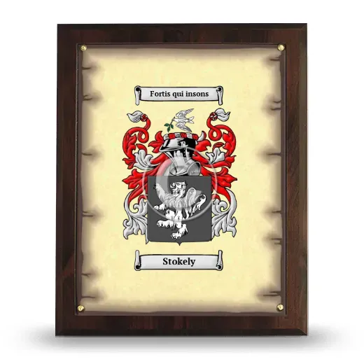 Stokely Coat of Arms Plaque