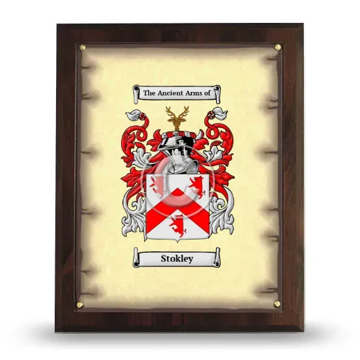 Stokley Coat of Arms Plaque