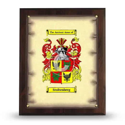 Stoltenberg Coat of Arms Plaque
