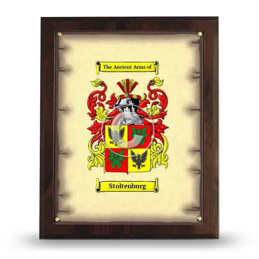 Stoltenburg Coat of Arms Plaque
