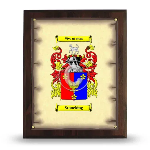 Stoneking Coat of Arms Plaque