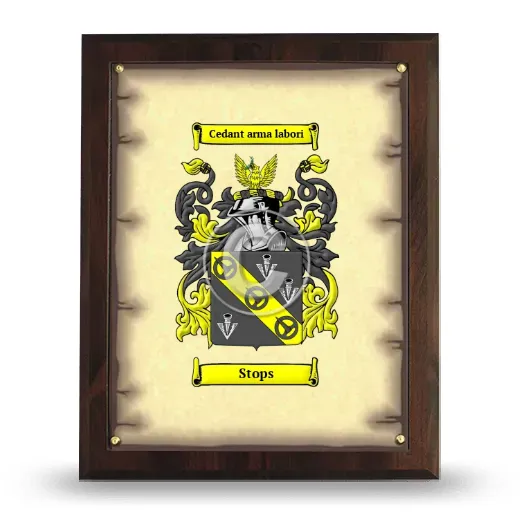 Stops Coat of Arms Plaque