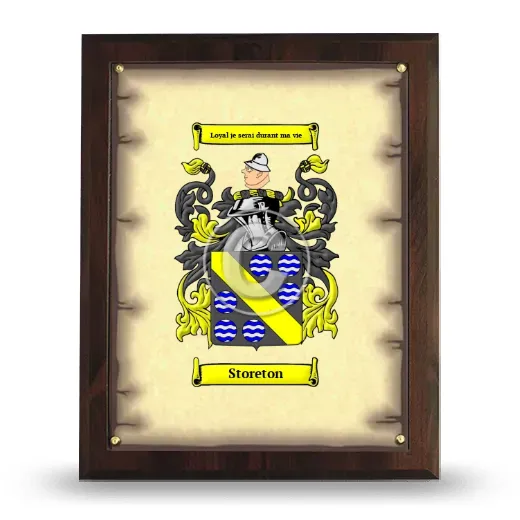 Storeton Coat of Arms Plaque