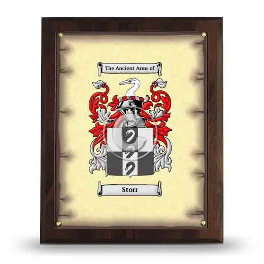Storr Coat of Arms Plaque
