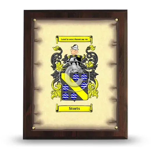 Storts Coat of Arms Plaque