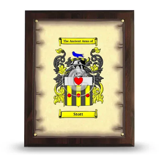 Stott Coat of Arms Plaque