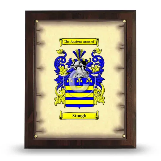 Stough Coat of Arms Plaque