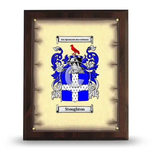 Stoughton Coat of Arms Plaque