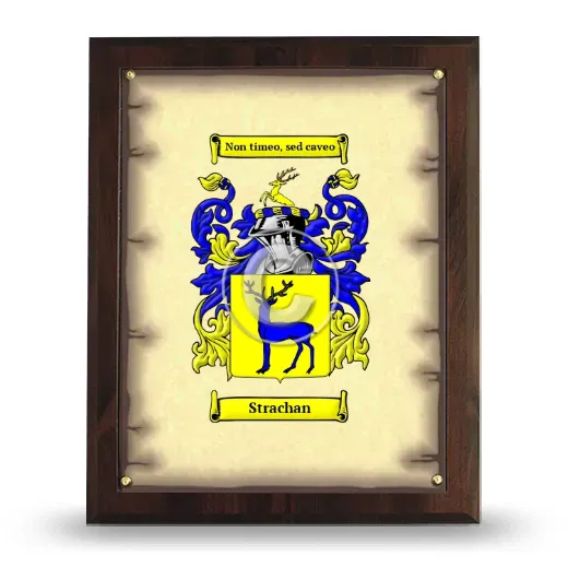 Strachan Coat of Arms Plaque