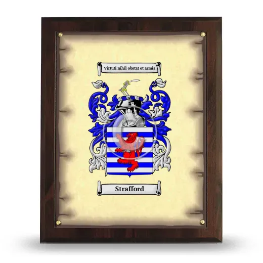 Strafford Coat of Arms Plaque
