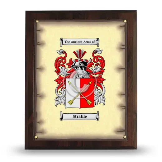 Strahle Coat of Arms Plaque