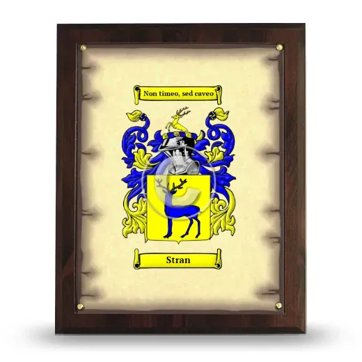 Stran Coat of Arms Plaque