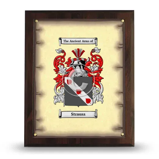 Strauss Coat of Arms Plaque