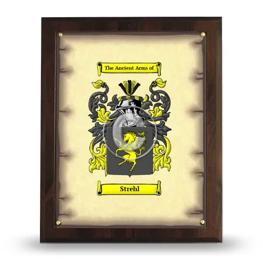 Strehl Coat of Arms Plaque