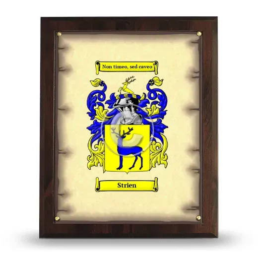 Strien Coat of Arms Plaque