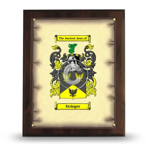 Stringer Coat of Arms Plaque
