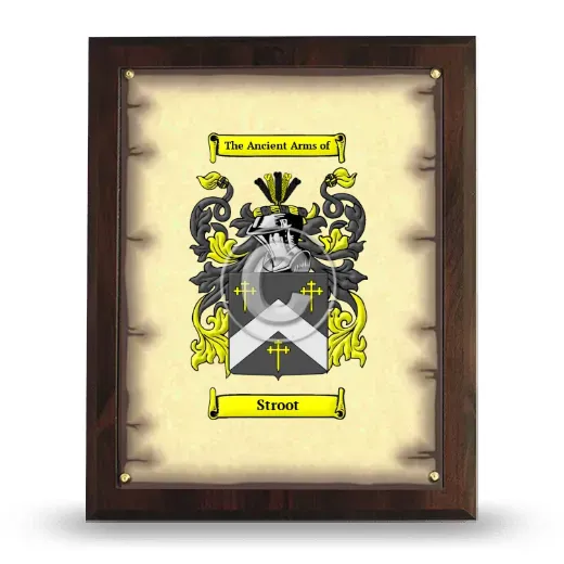 Stroot Coat of Arms Plaque