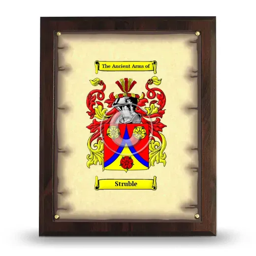 Struble Coat of Arms Plaque
