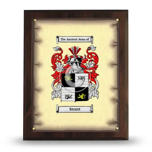 Strutt Coat of Arms Plaque