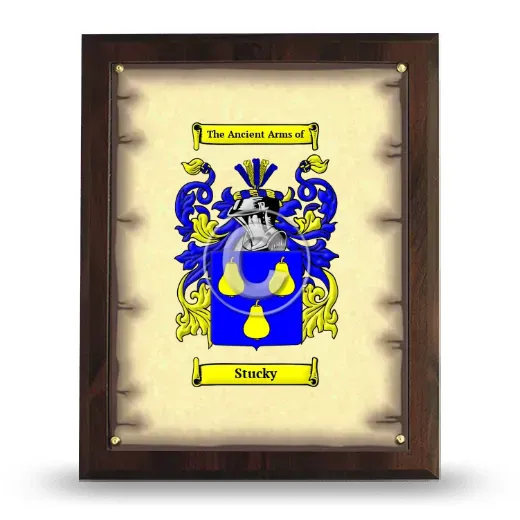 Stucky Coat of Arms Plaque