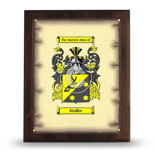 Stuller Coat of Arms Plaque