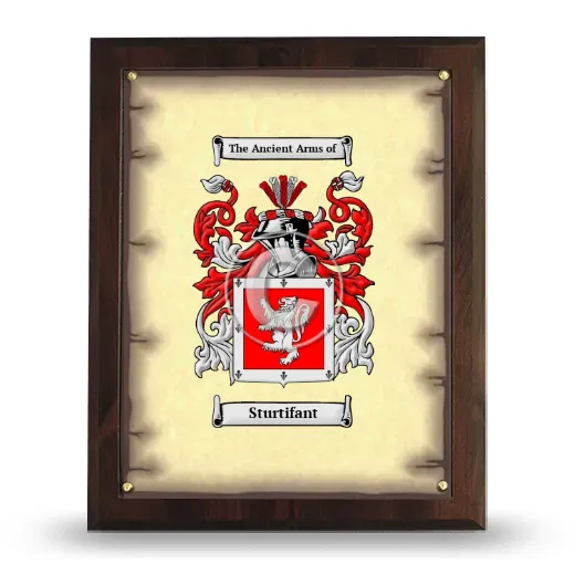 Sturtifant Coat of Arms Plaque