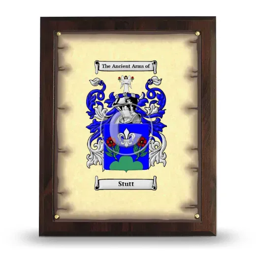 Stutt Coat of Arms Plaque