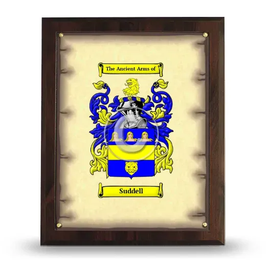 Suddell Coat of Arms Plaque