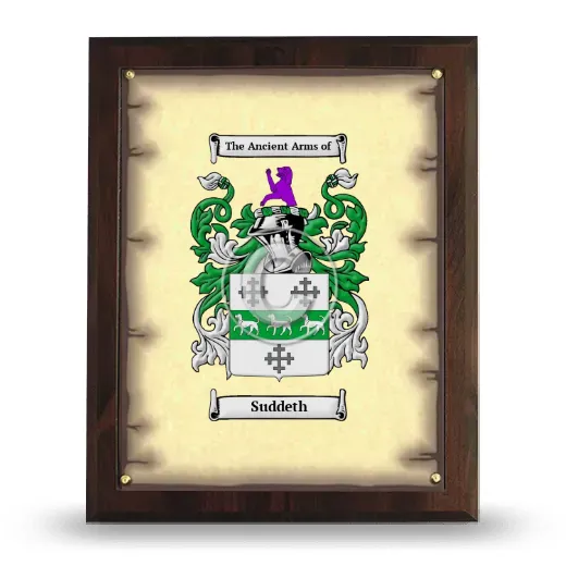 Suddeth Coat of Arms Plaque