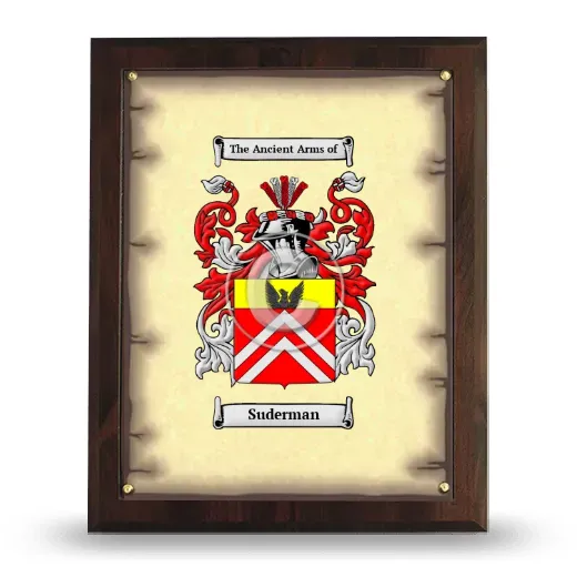 Suderman Coat of Arms Plaque