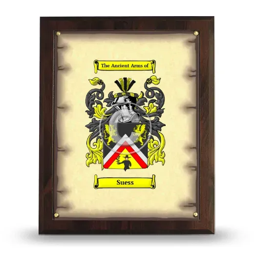 Suess Coat of Arms Plaque