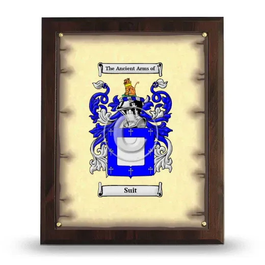 Suit Coat of Arms Plaque
