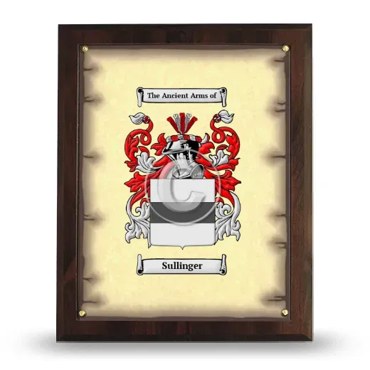 Sullinger Coat of Arms Plaque