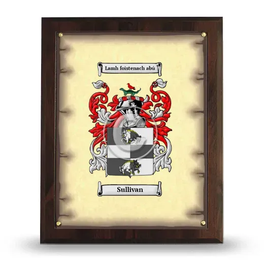 Sullivan Coat of Arms Plaque