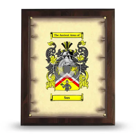 Sus Coat of Arms Plaque
