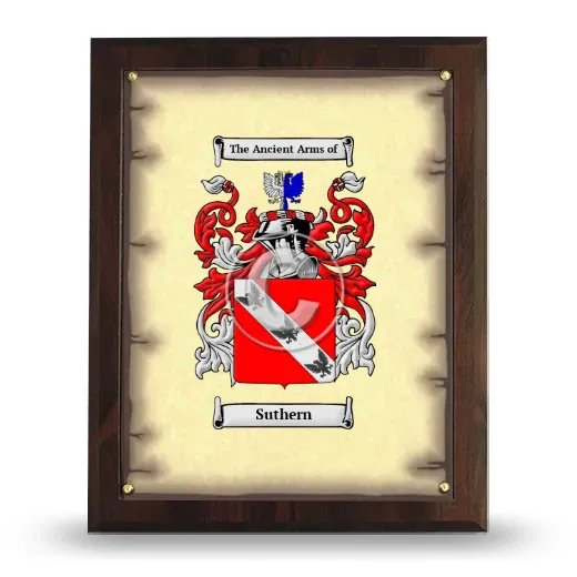 Suthern Coat of Arms Plaque