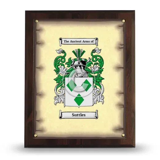 Suttles Coat of Arms Plaque