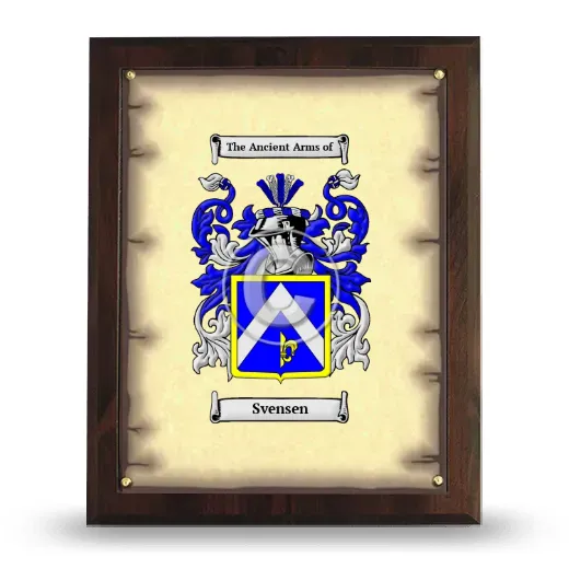 Svensen Coat of Arms Plaque