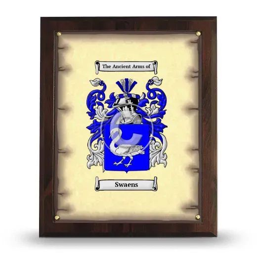 Swaens Coat of Arms Plaque