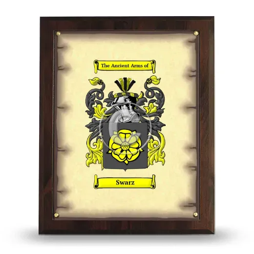 Swarz Coat of Arms Plaque