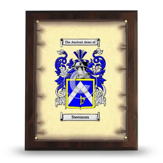 Swenson Coat of Arms Plaque