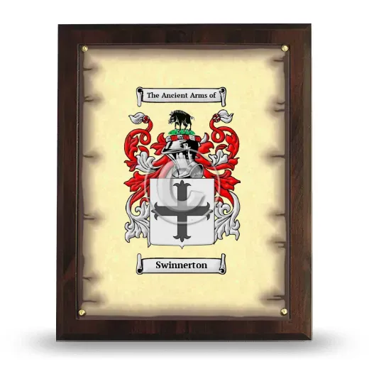 Swinnerton Coat of Arms Plaque