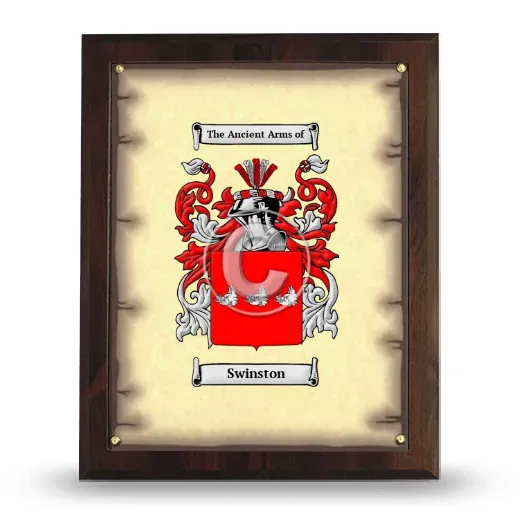 Swinston Coat of Arms Plaque