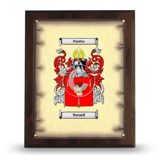 Sword Coat of Arms Plaque